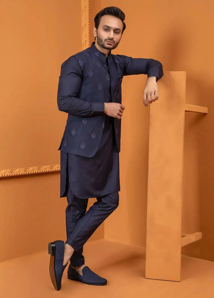 Rang By Ahmad Raza Wash N Wear Fancy Men 3 Piece Suit -  AR5065