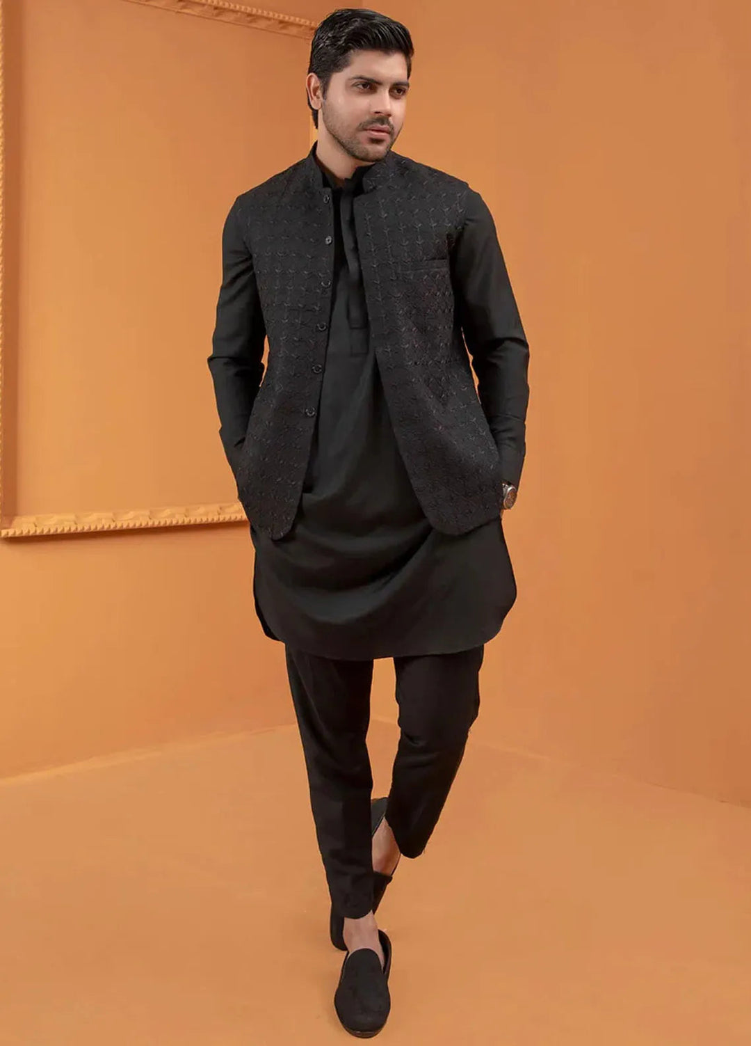 Rang By Ahmad Raza Wash N Wear Fancy Men 3 Piece Suit -  AR5071