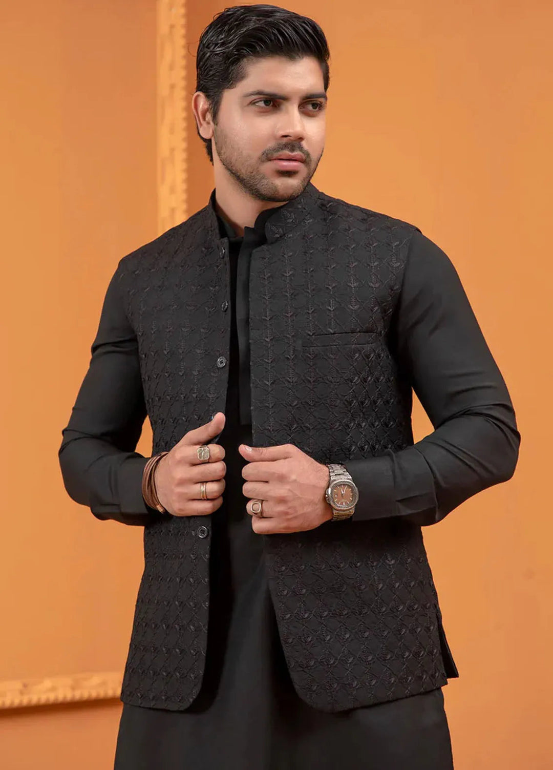Rang By Ahmad Raza Wash N Wear Fancy Men 3 Piece Suit -  AR5071