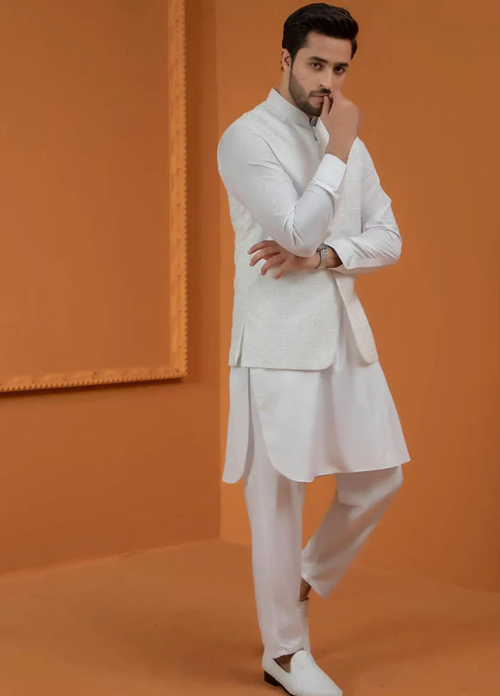 Rang By Ahmad Raza Wash N Wear Fancy Men 3 Piece Suit -  AR5072