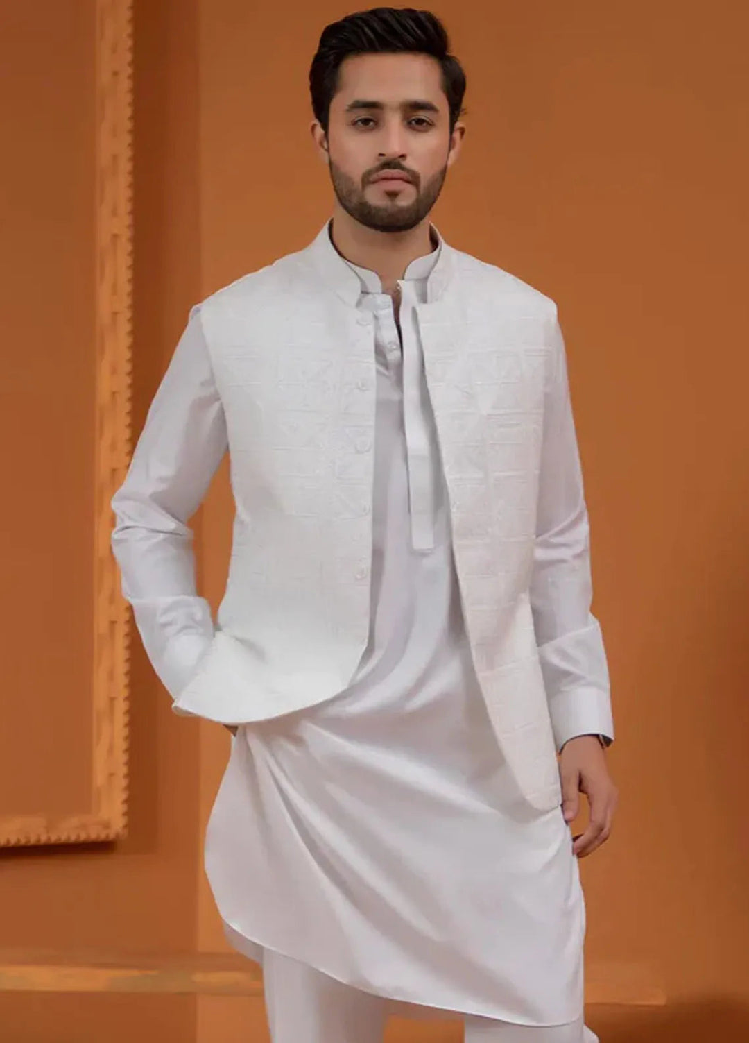 Rang By Ahmad Raza Wash N Wear Fancy Men 3 Piece Suit -  AR5072