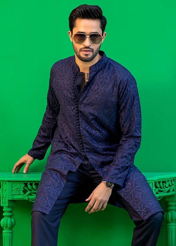 Rang By Ahmad Raza Wash N Wear Fancy Men Kurta Shalwar -  AR5036