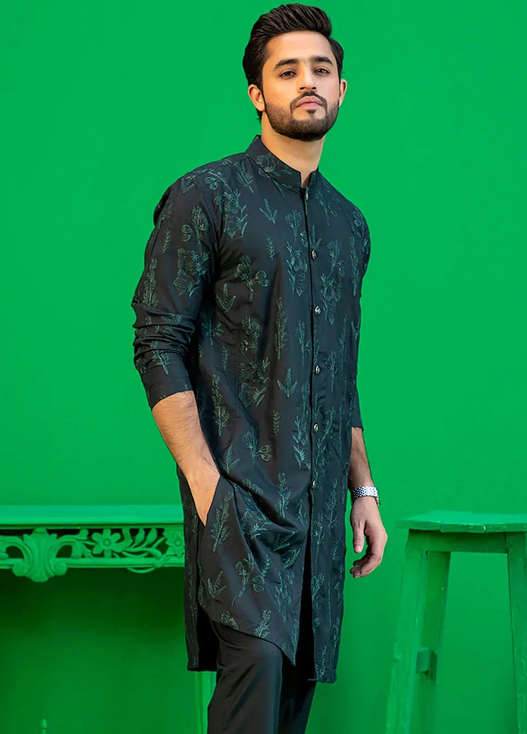 Rang By Ahmad Raza Wash N Wear Fancy Men Kurta Shalwar -  AR5038