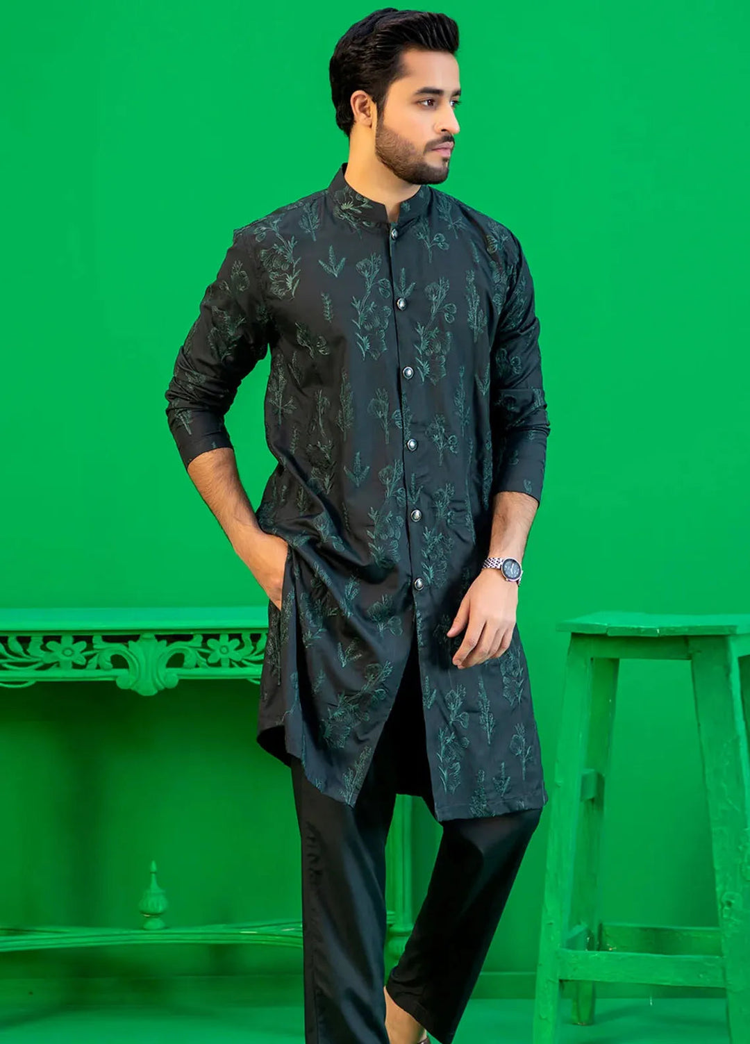 Rang By Ahmad Raza Wash N Wear Fancy Men Kurta Shalwar -  AR5038