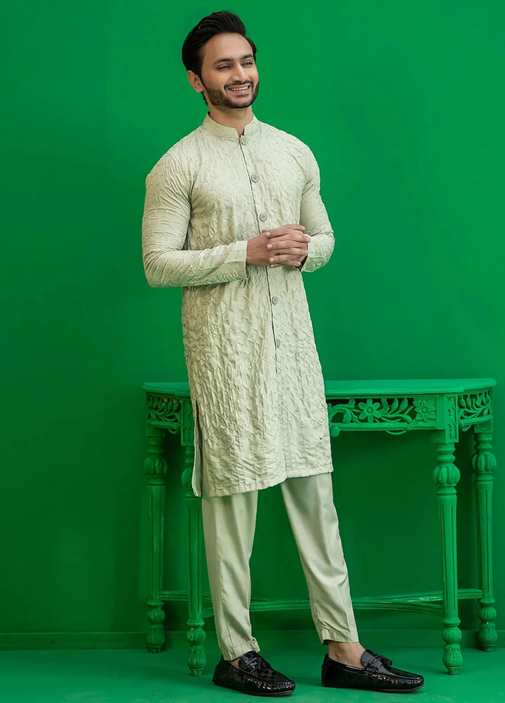 Rang By Ahmad Raza Wash N Wear Fancy Men Kurta Shalwar -  AR5040
