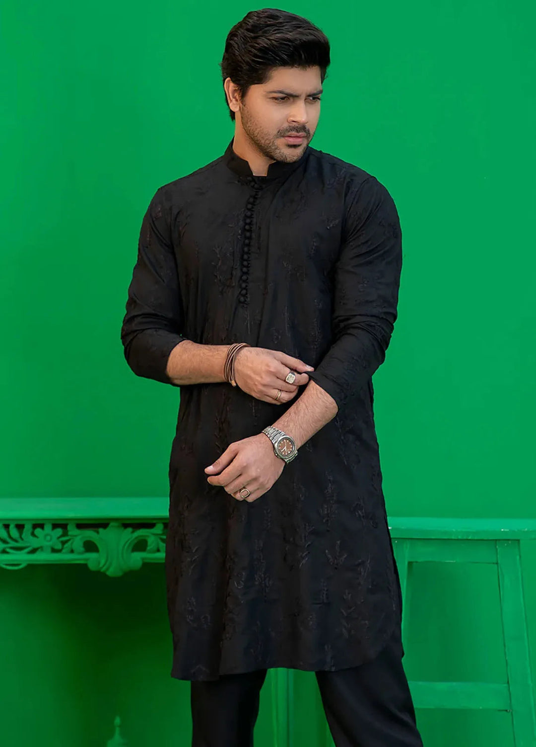 Rang By Ahmad Raza Wash N Wear Fancy Men Kurta Shalwar -  AR5045