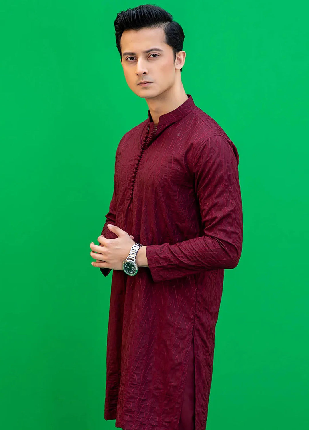 Rang By Ahmad Raza Wash N Wear Fancy Men Kurta Shalwar -  AR5046