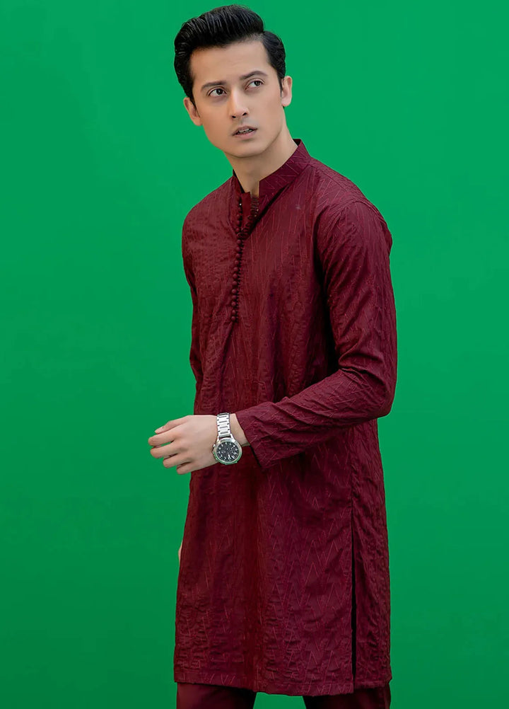 Rang By Ahmad Raza Wash N Wear Fancy Men Kurta Shalwar -  AR5046
