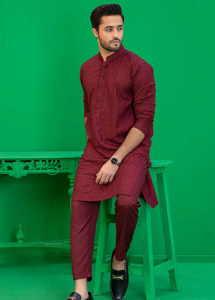 Rang By Ahmad Raza Wash N Wear Fancy Men Kurta Shalwar -  AR5048