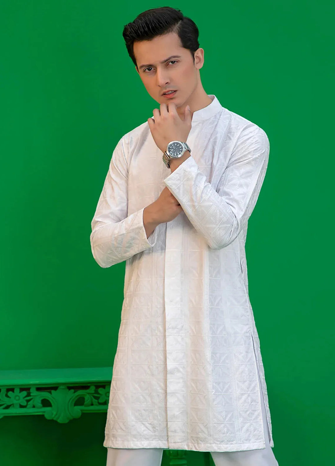 Rang By Ahmad Raza Wash N Wear Fancy Men Kurta Shalwar -  AR5050