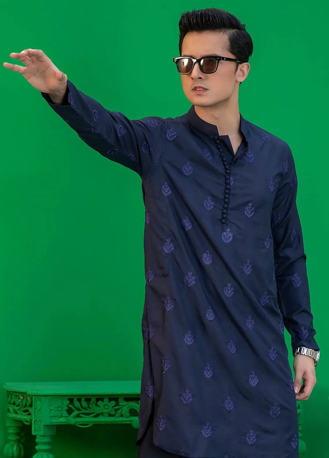 Rang By Ahmad Raza Wash N Wear Fancy Men Kurta Shalwar -  AR5053