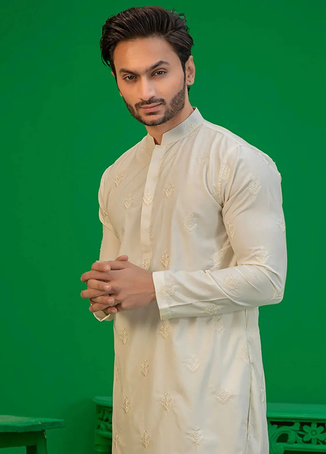 Rang By Ahmad Raza Wash N Wear Fancy Men Kurta Shalwar -  AR5054