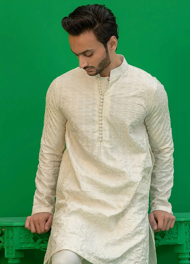 Rang By Ahmad Raza Wash N Wear Fancy Men Kurta Shalwar -  AR5055