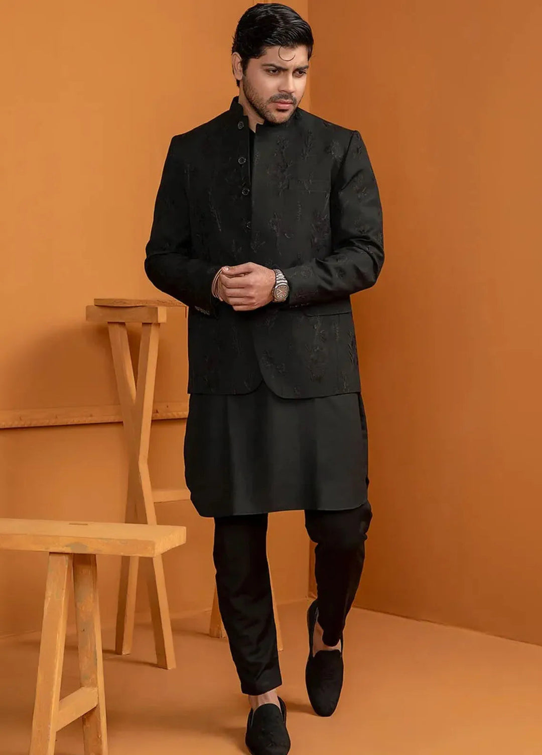 Rang By Ahmad Raza Wash N Wear Fancy Men Prince Suit -  AR5060