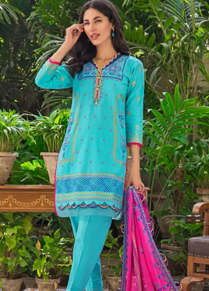 Rang By Gul Ahmed Embroidered Cotton Suits Unstitched 3 Piece GA22R CL22092A - Summer Collection