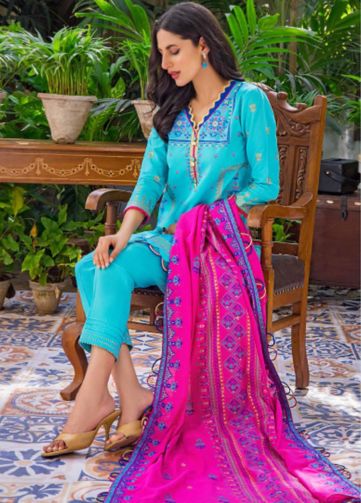 Rang By Gul Ahmed Embroidered Cotton Suits Unstitched 3 Piece GA22R CL22092A - Summer Collection