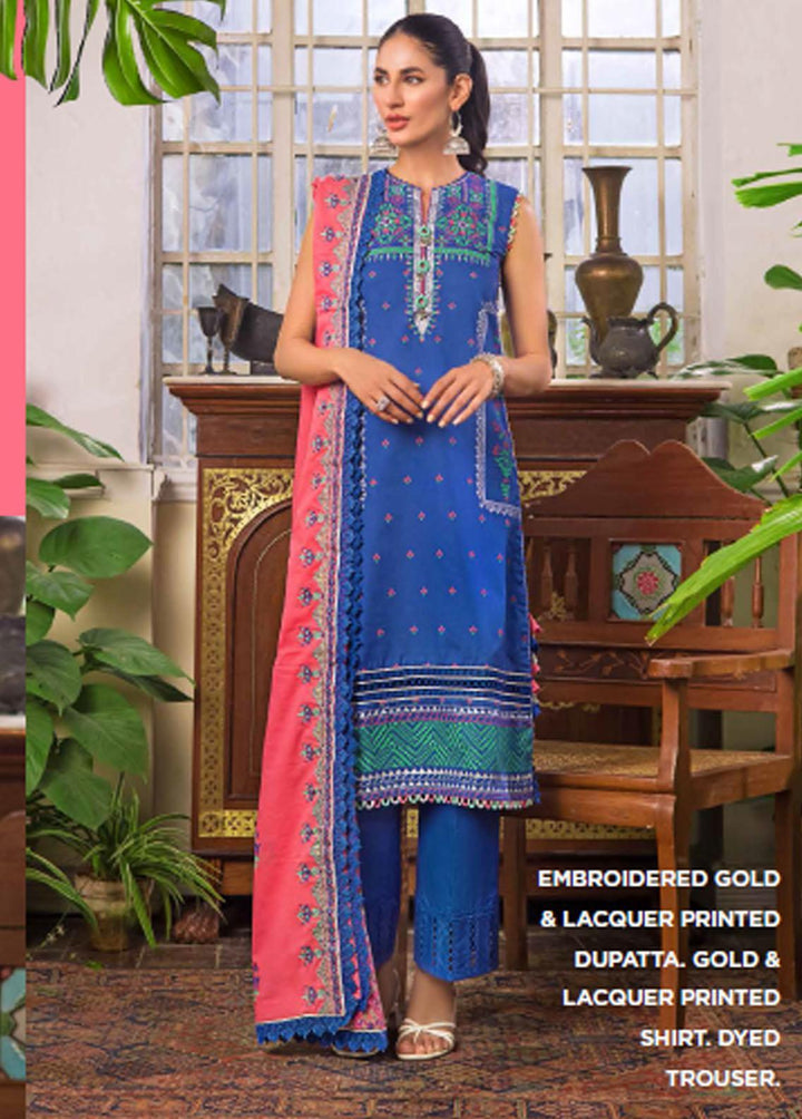 Rang By Gul Ahmed Embroidered Cotton Suits Unstitched 3 Piece GA22R CL22092B - Summer Collection