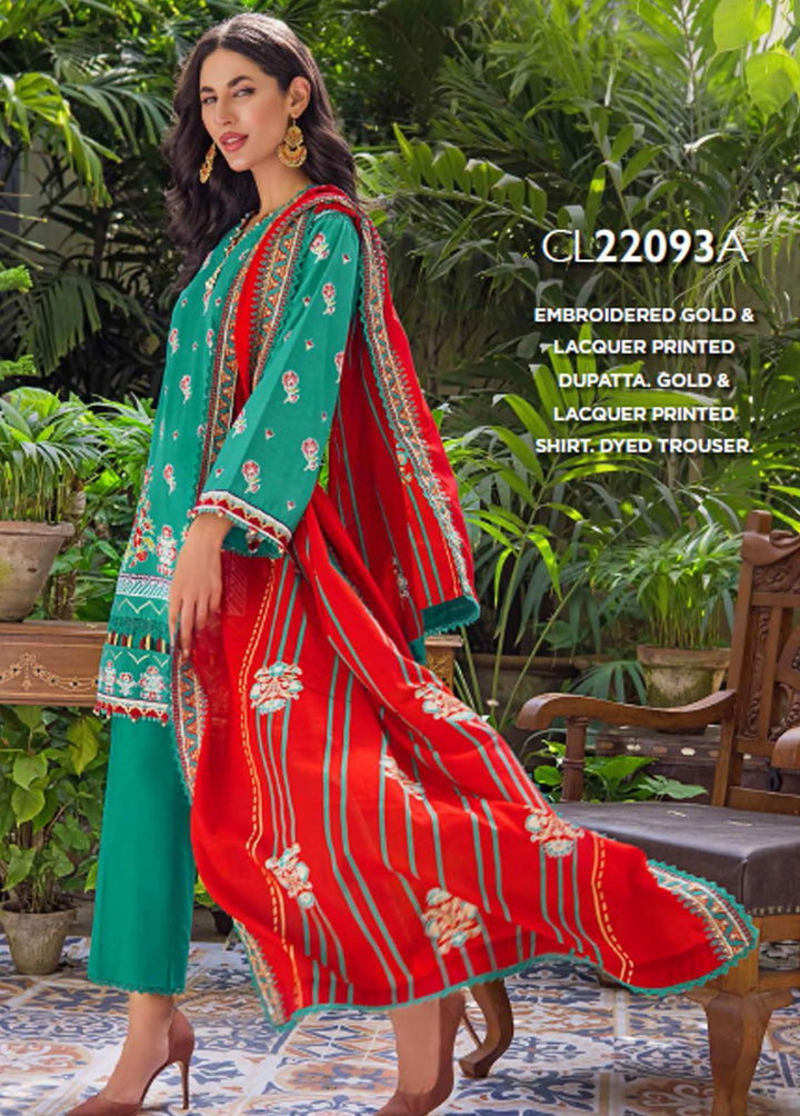 Rang By Gul Ahmed Embroidered Cotton Suits Unstitched 3 Piece GA22R CL22093A - Summer Collection