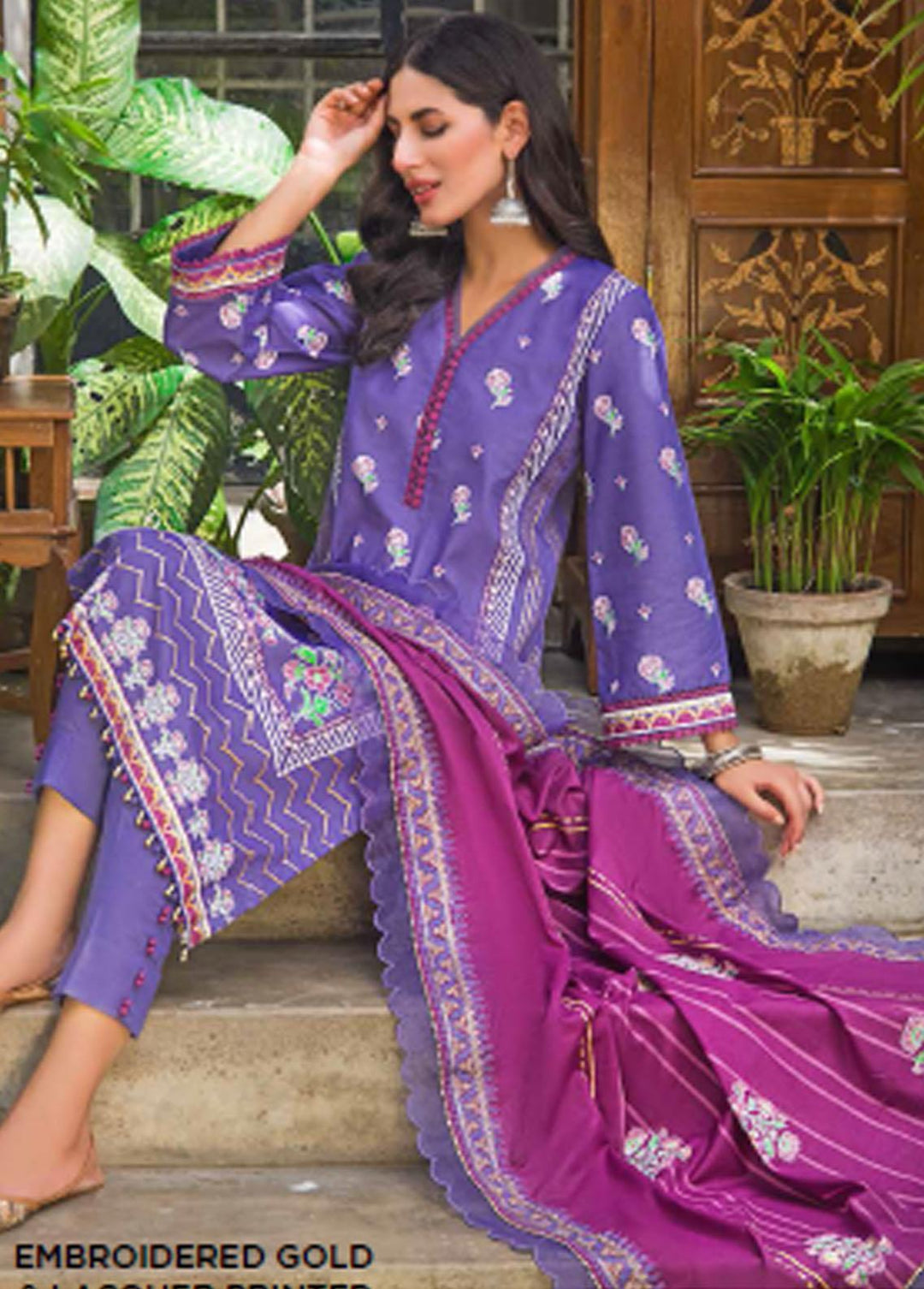 Rang By Gul Ahmed Embroidered Cotton Suits Unstitched 3 Piece GA22R CL22093B - Summer Collection