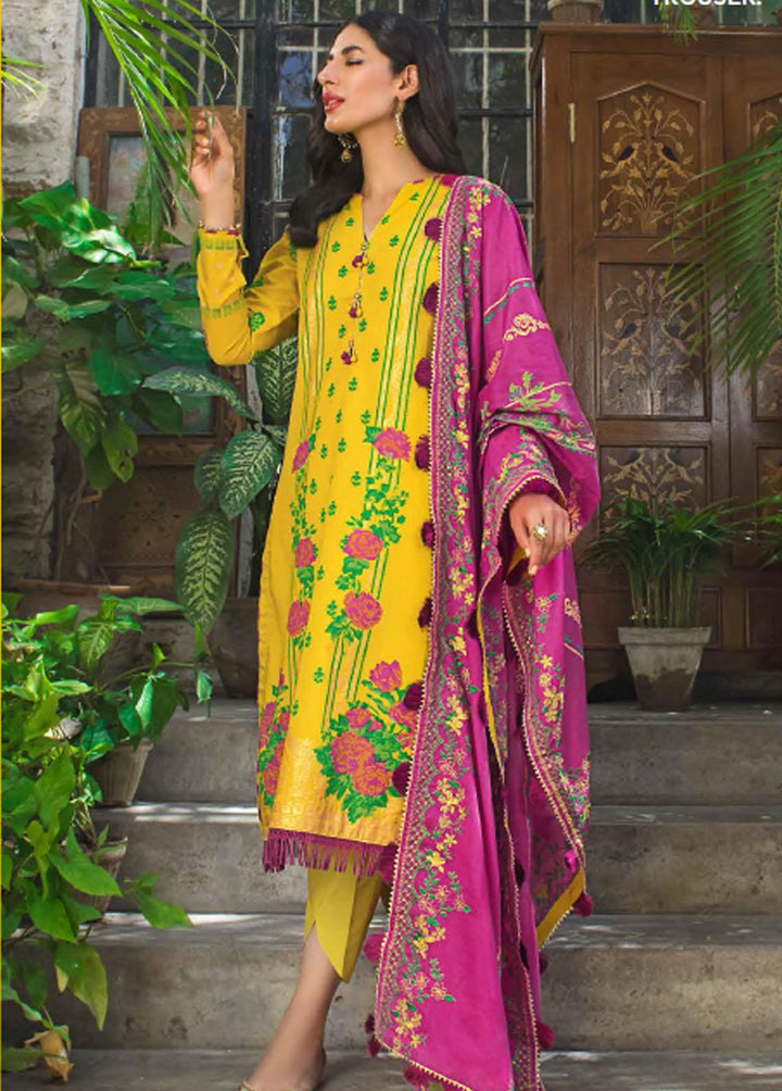Rang By Gul Ahmed Embroidered Cotton Suits Unstitched 3 Piece GA22R CL22094B - Summer Collection