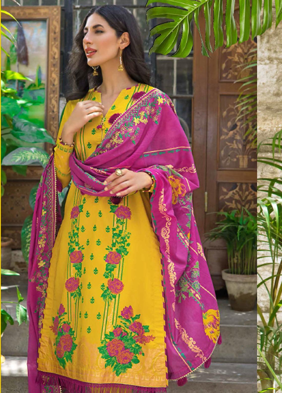 Rang By Gul Ahmed Embroidered Cotton Suits Unstitched 3 Piece GA22R CL22094B - Summer Collection