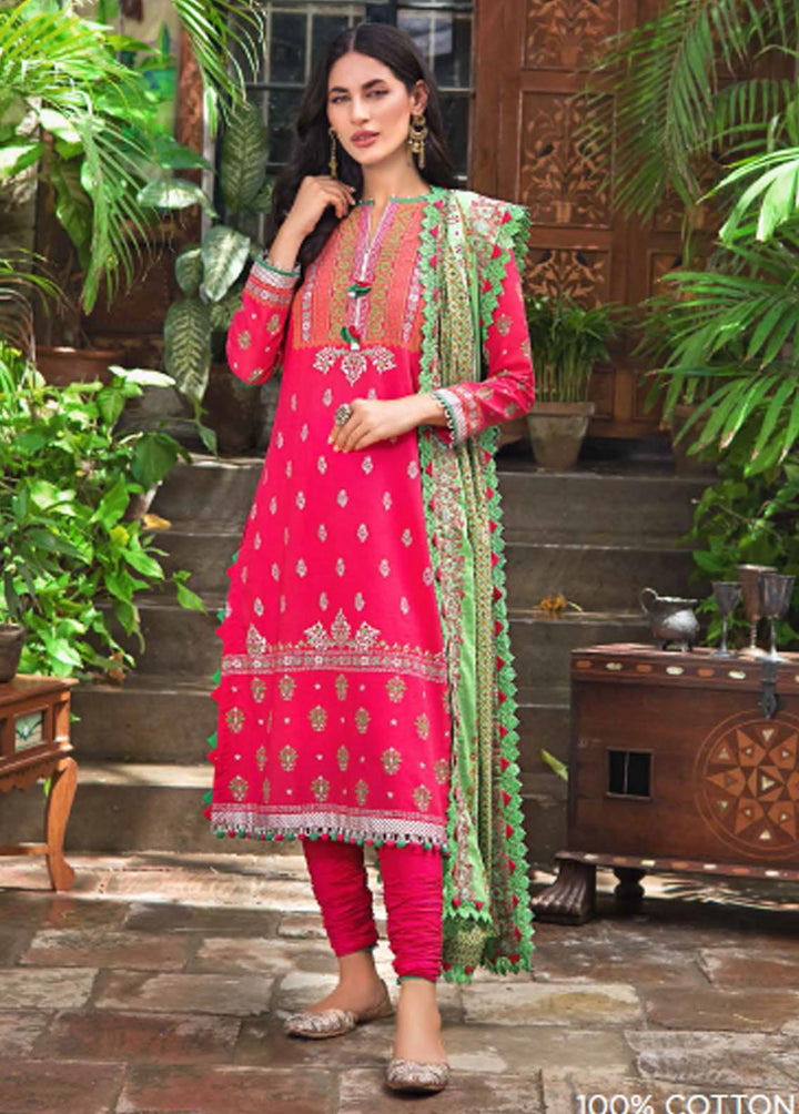Rang By Gul Ahmed Embroidered Cotton Suits Unstitched 3 Piece GA22R CL22095A - Summer Collection