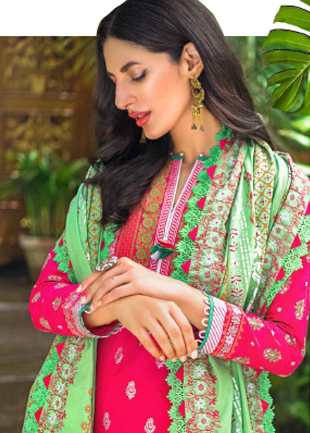 Rang By Gul Ahmed Embroidered Cotton Suits Unstitched 3 Piece GA22R CL22095A - Summer Collection