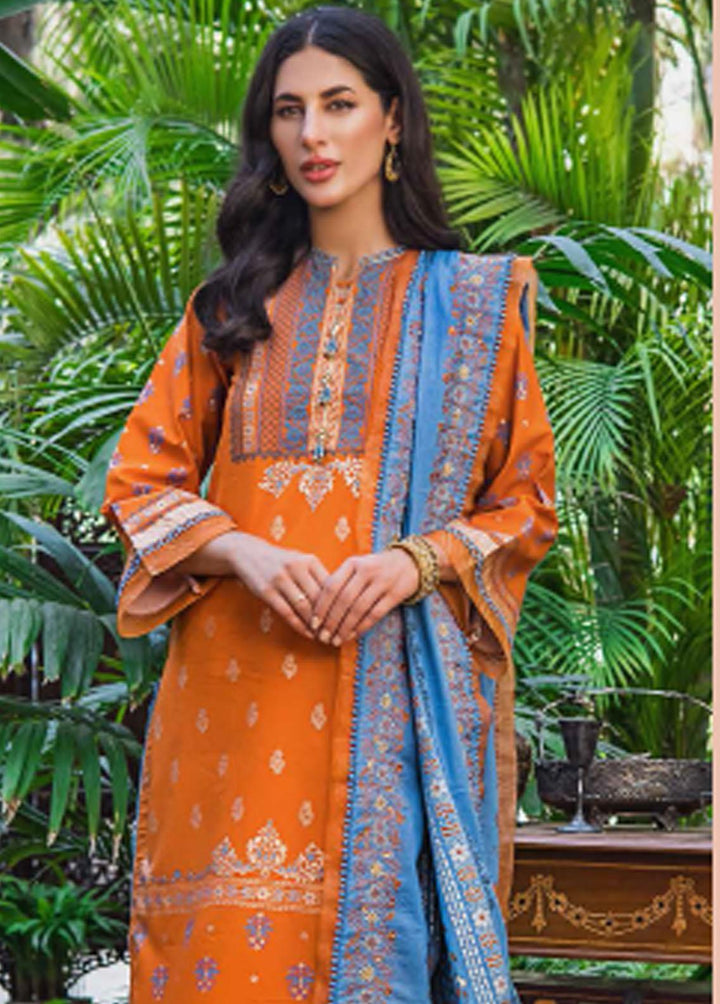 Rang By Gul Ahmed Embroidered Cotton Suits Unstitched 3 Piece GA22R CL22095B - Summer Collection