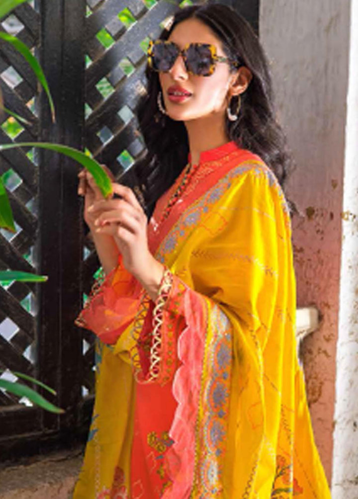 Rang By Gul Ahmed Embroidered Cotton Suits Unstitched 3 Piece GA22R CL22096A - Summer Collection