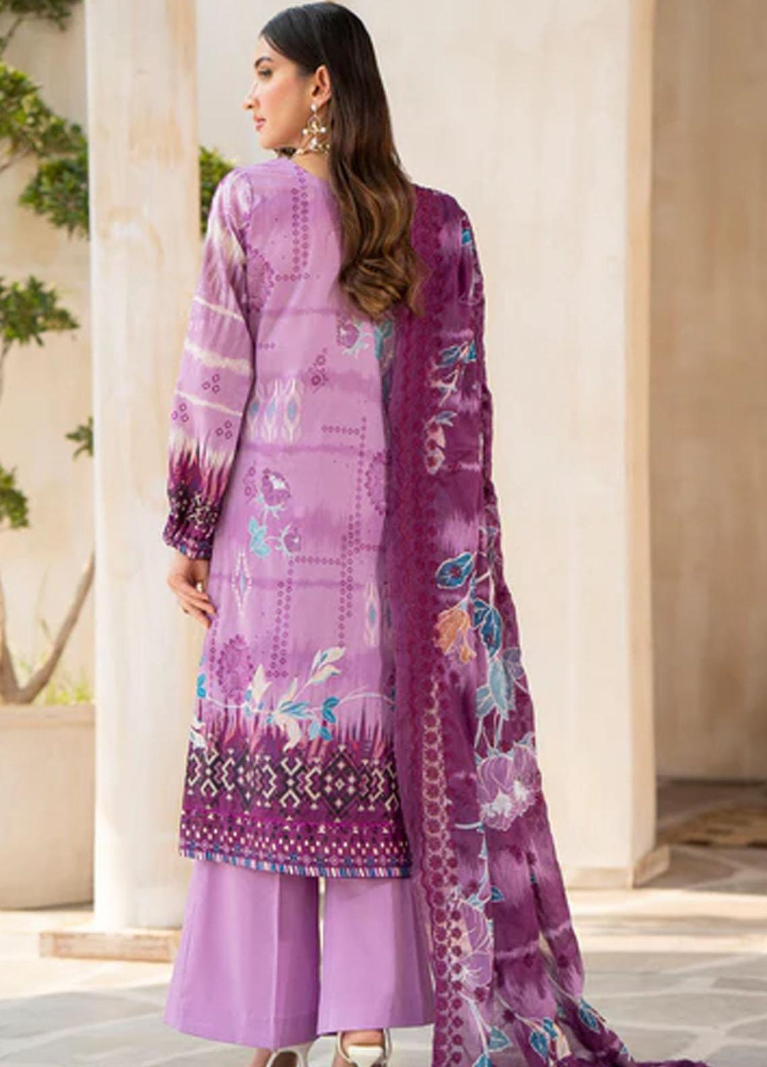 Rang By Motifz Embroidered Lawn Suits Unstitched 3 Piece MT23RDP 3749A - Summer Collection
