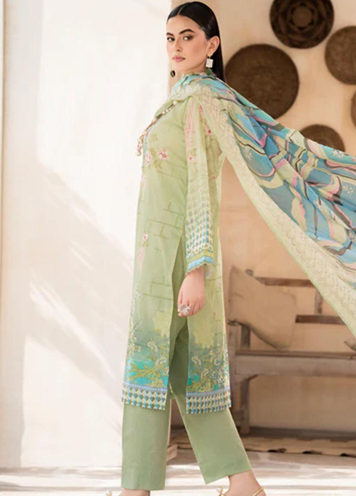 Rang By Motifz Embroidered Lawn Suits Unstitched 3 Piece MT23RDP 3750A - Summer Collection