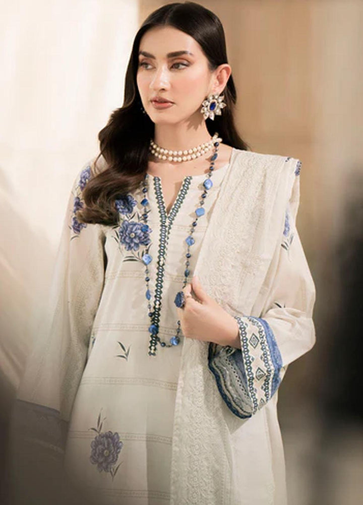 Rang By Motifz Embroidered Lawn Suits Unstitched 3 Piece MT23RDP 3754A - Summer Collection