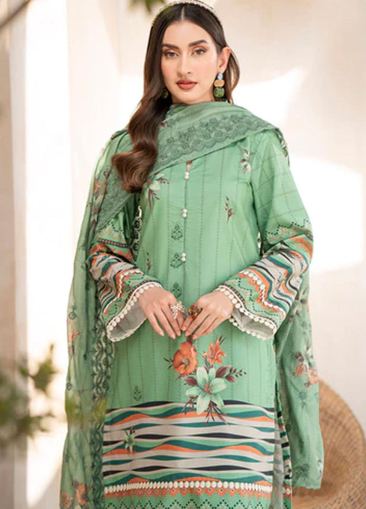 Rang By Motifz Embroidered Lawn Suits Unstitched 3 Piece MT23RDP 3755A - Summer Collection