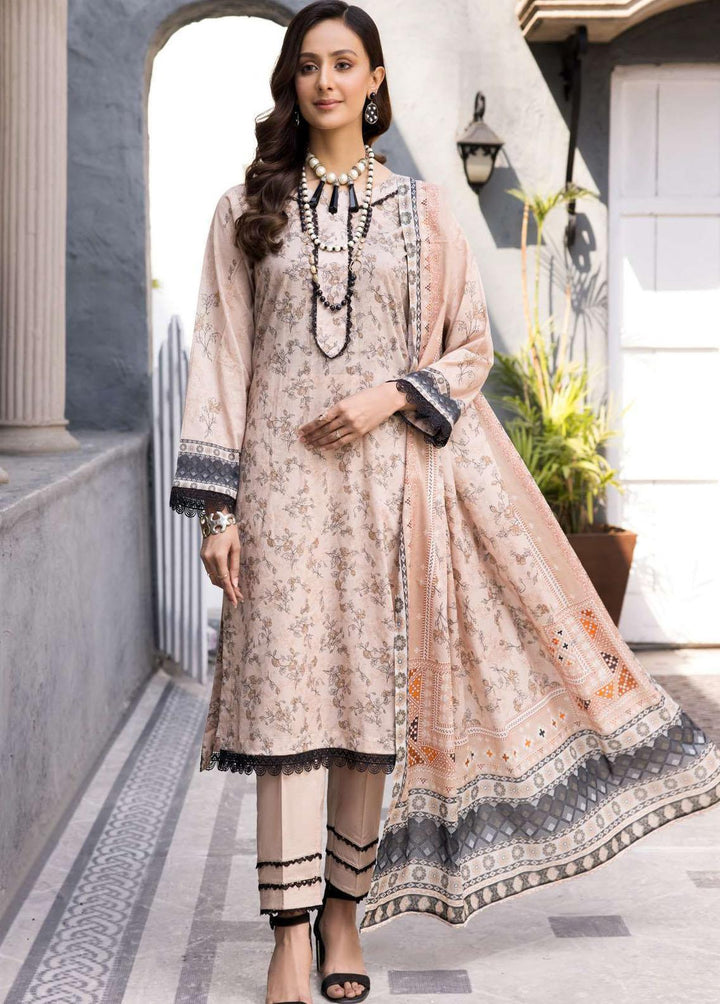 Rang By Motifz Embroidered Lawn Suits Unstitched 3 Piece MT23-R2 D-3723 - Summer Collection