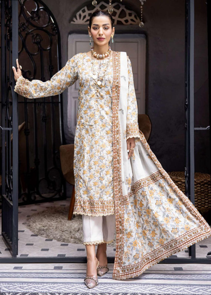Rang By Motifz Embroidered Lawn Suits Unstitched 3 Piece MT23-R2 D-3724 - Summer Collection