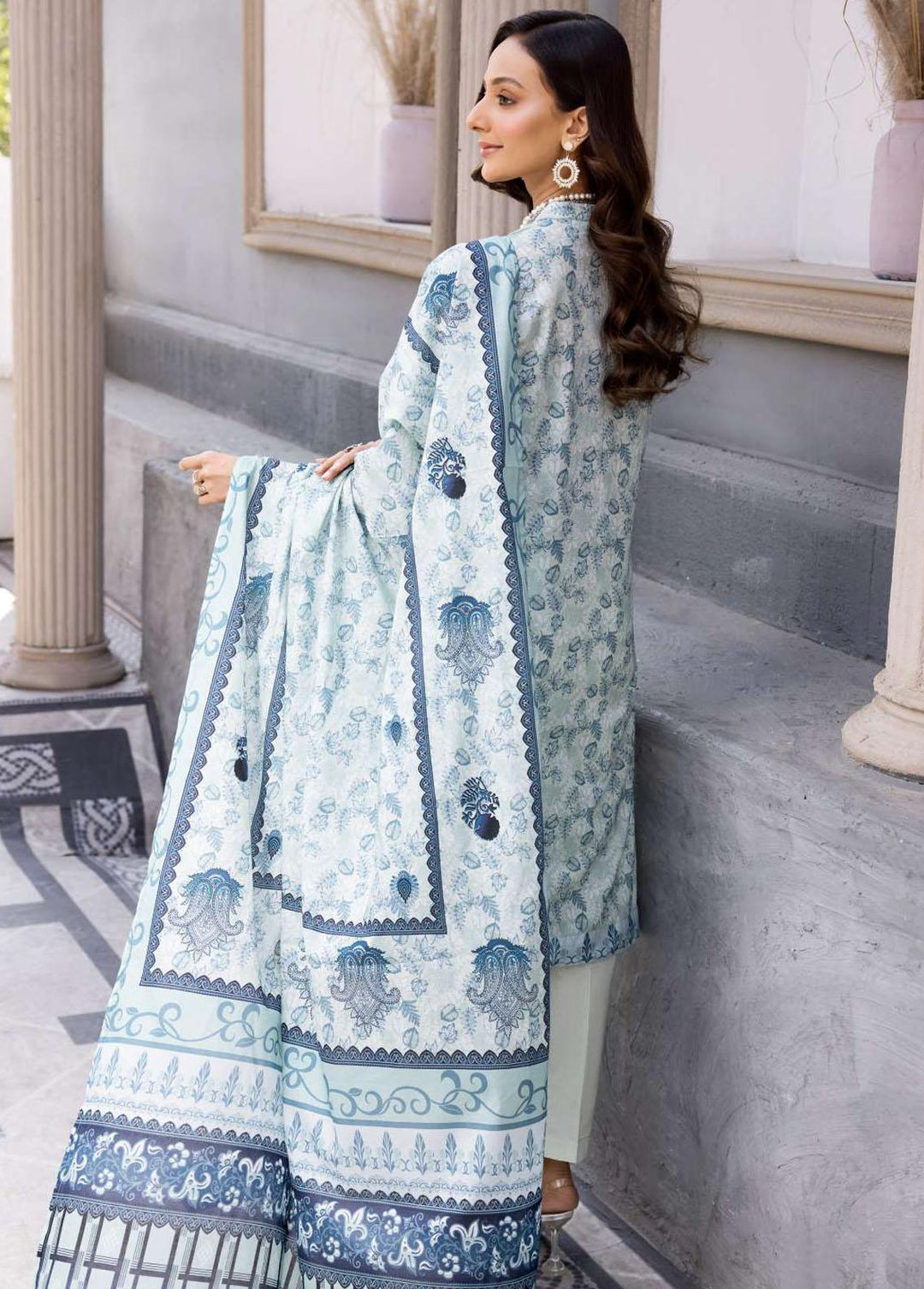 Rang By Motifz Embroidered Lawn Suits Unstitched 3 Piece MT23-R2 D-3730 - Summer Collection