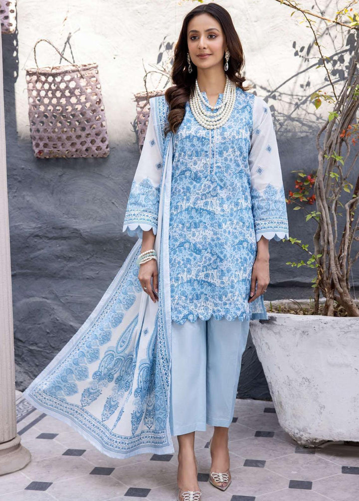 Rang By Motifz Embroidered Lawn Suits Unstitched 3 Piece MT23-R2 D-3732 - Summer Collection