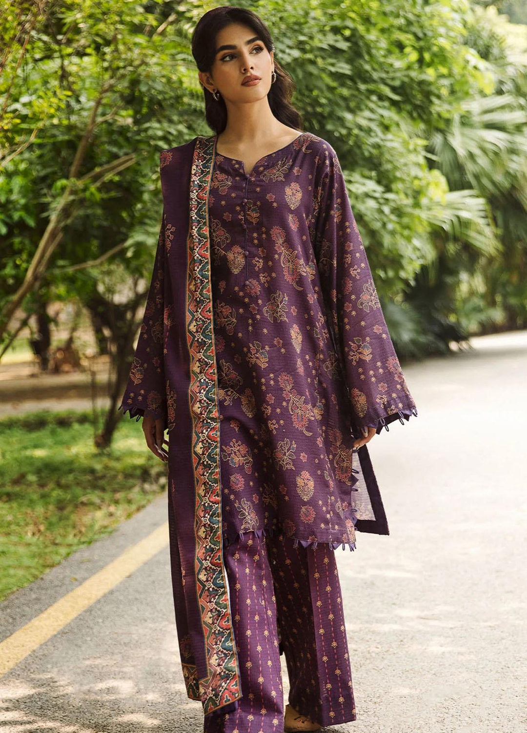 Rang By Motifz Printed Khaddar Suits Unstitched 3 Piece MT23RPK D-4344 - Winter Collection