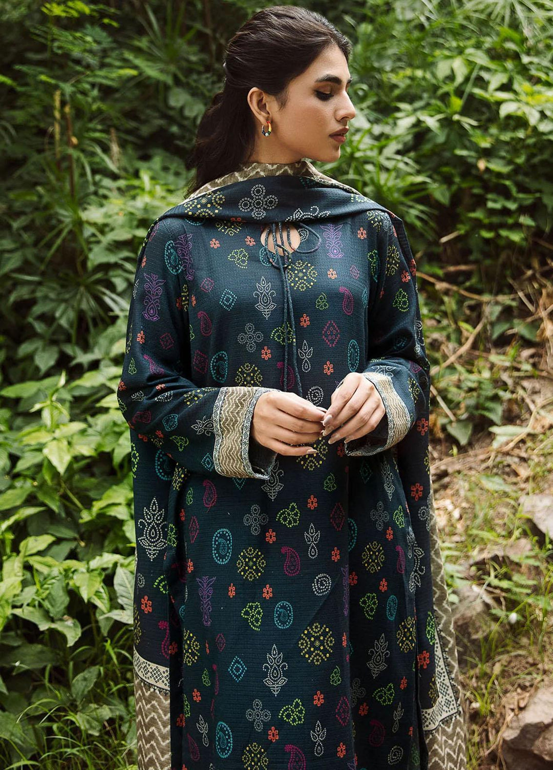 Rang By Motifz Printed Khaddar Suits Unstitched 3 Piece MT23RPK D-4345 - Winter Collection