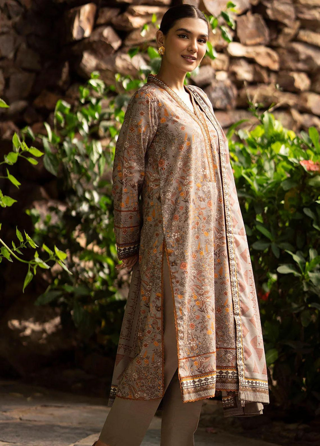 Rang By Motifz Printed Khaddar Suits Unstitched 3 Piece MT23R-V2 4365-Rosalie - Winter Collection