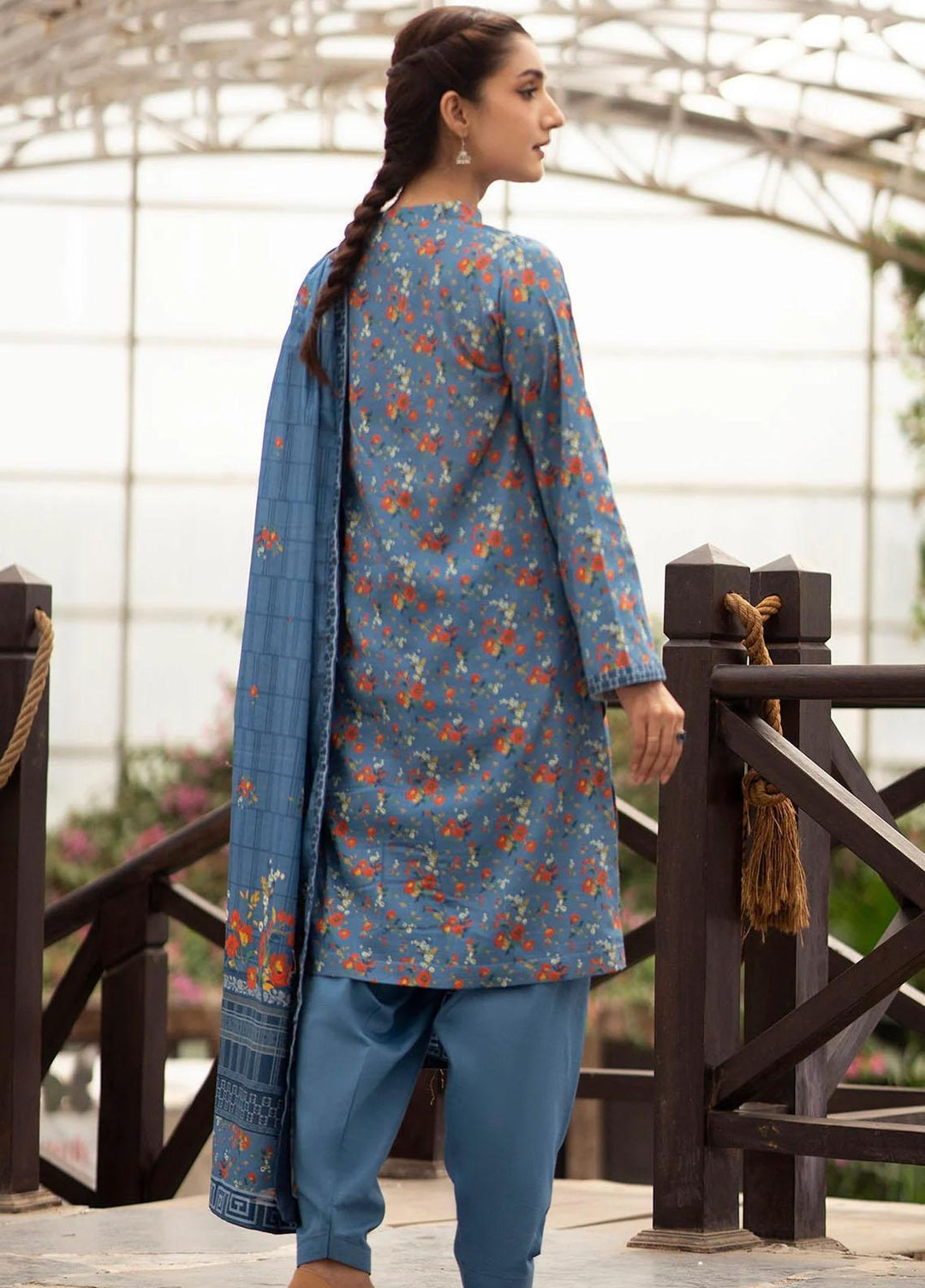 Rang By Motifz Printed Khaddar Suits Unstitched 3 Piece MT23R-V2 4366-Noir - Winter Collection