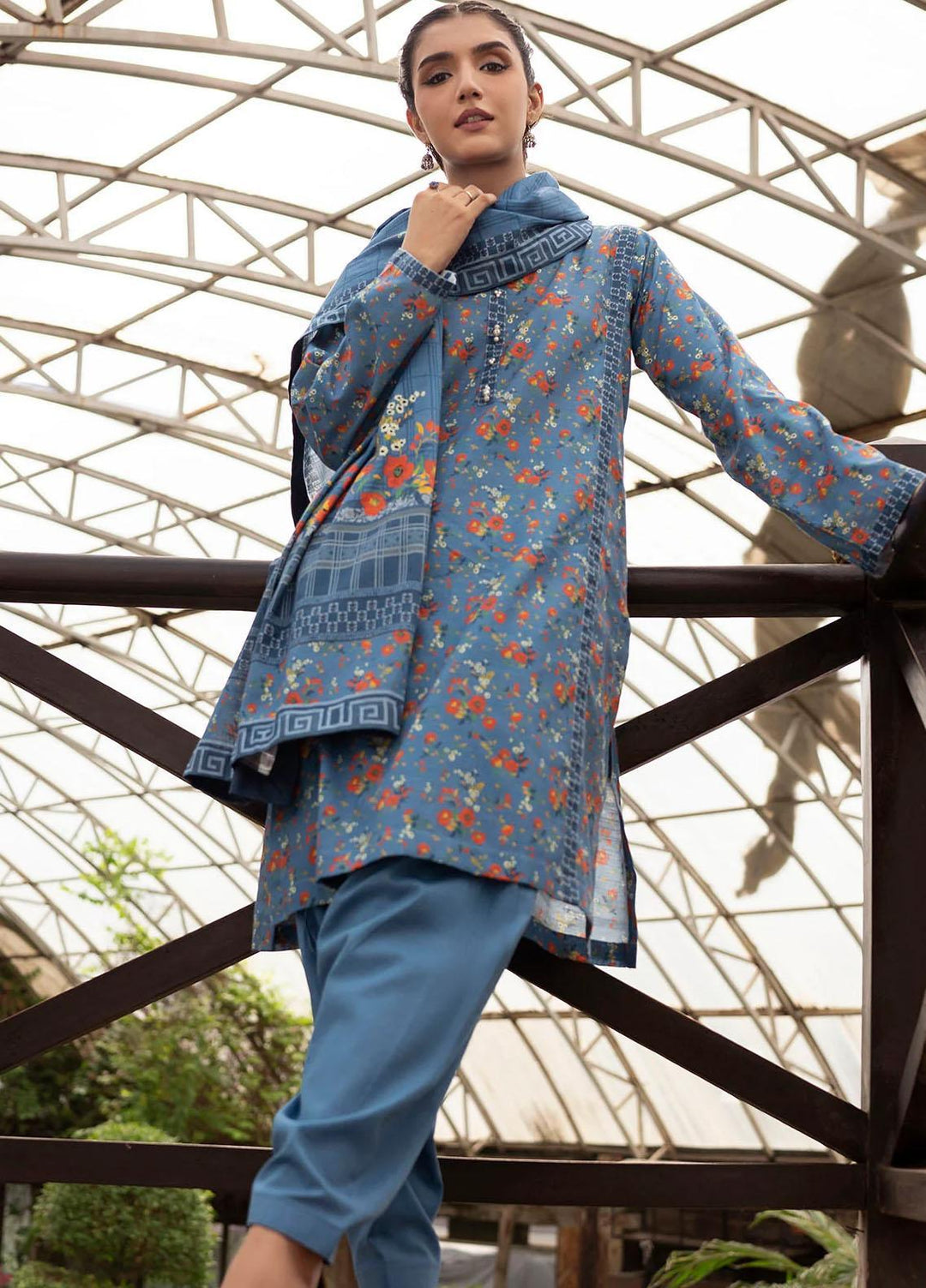 Rang By Motifz Printed Khaddar Suits Unstitched 3 Piece MT23R-V2 4366-Noir - Winter Collection