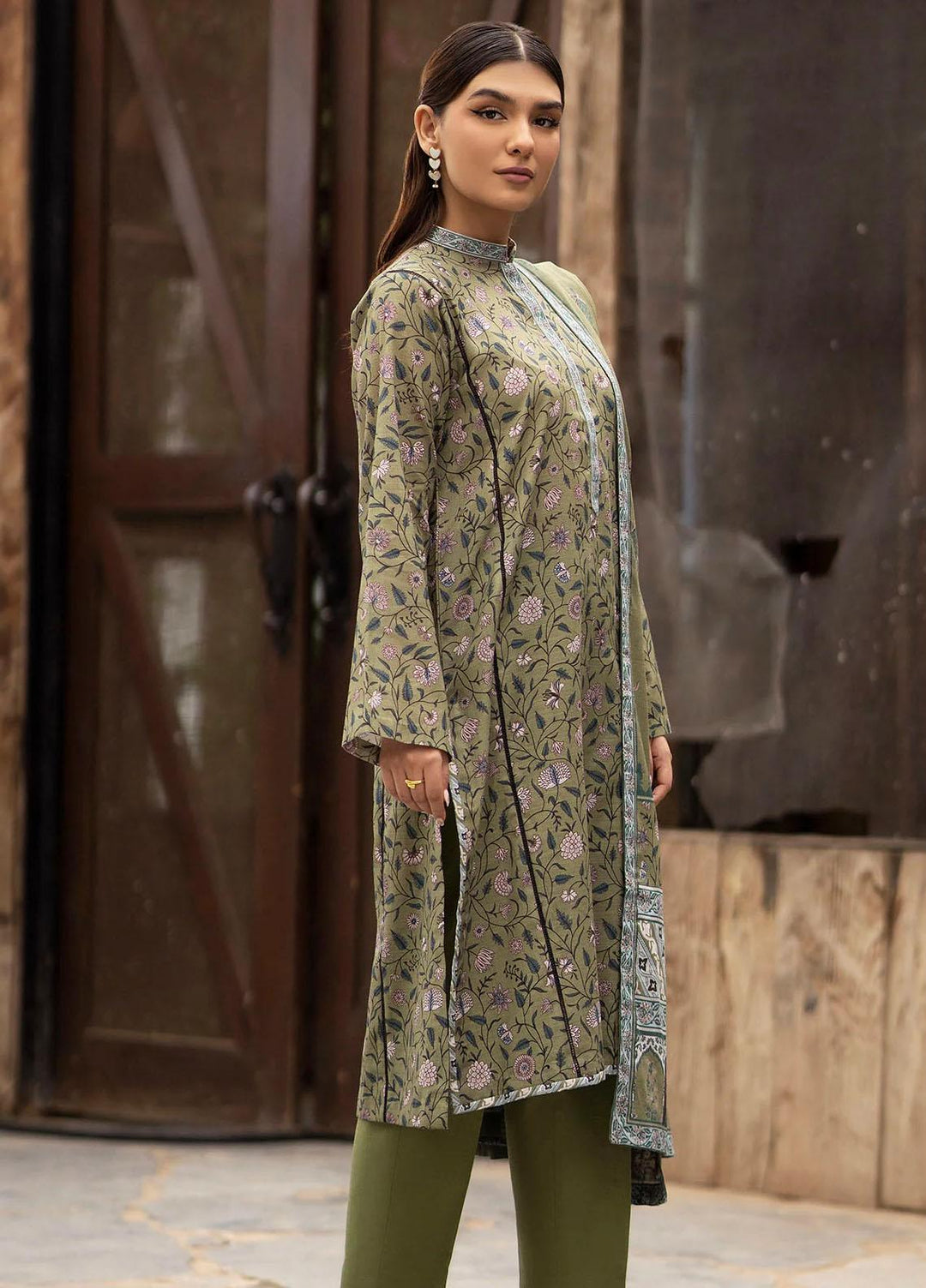 Rang By Motifz Printed Khaddar Suits Unstitched 3 Piece MT23R-V2 4368-Emre - Winter Collection