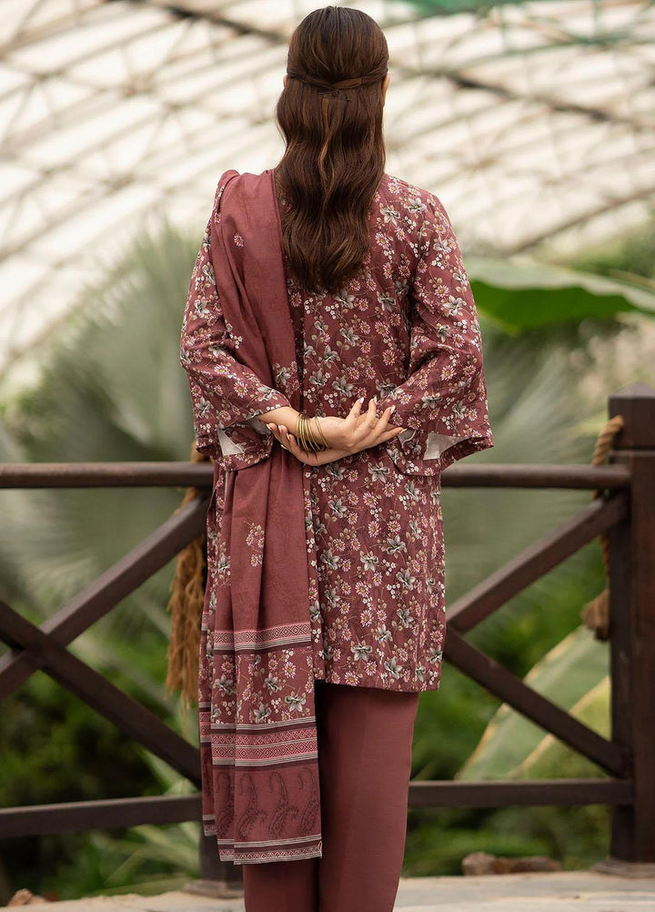 Rang By Motifz Printed Khaddar Suits Unstitched 3 Piece MT23R-V2 4369-Ebony - Winter Collection