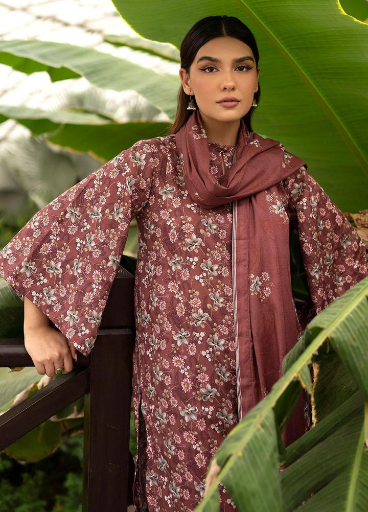 Rang By Motifz Printed Khaddar Suits Unstitched 3 Piece MT23R-V2 4369-Ebony - Winter Collection