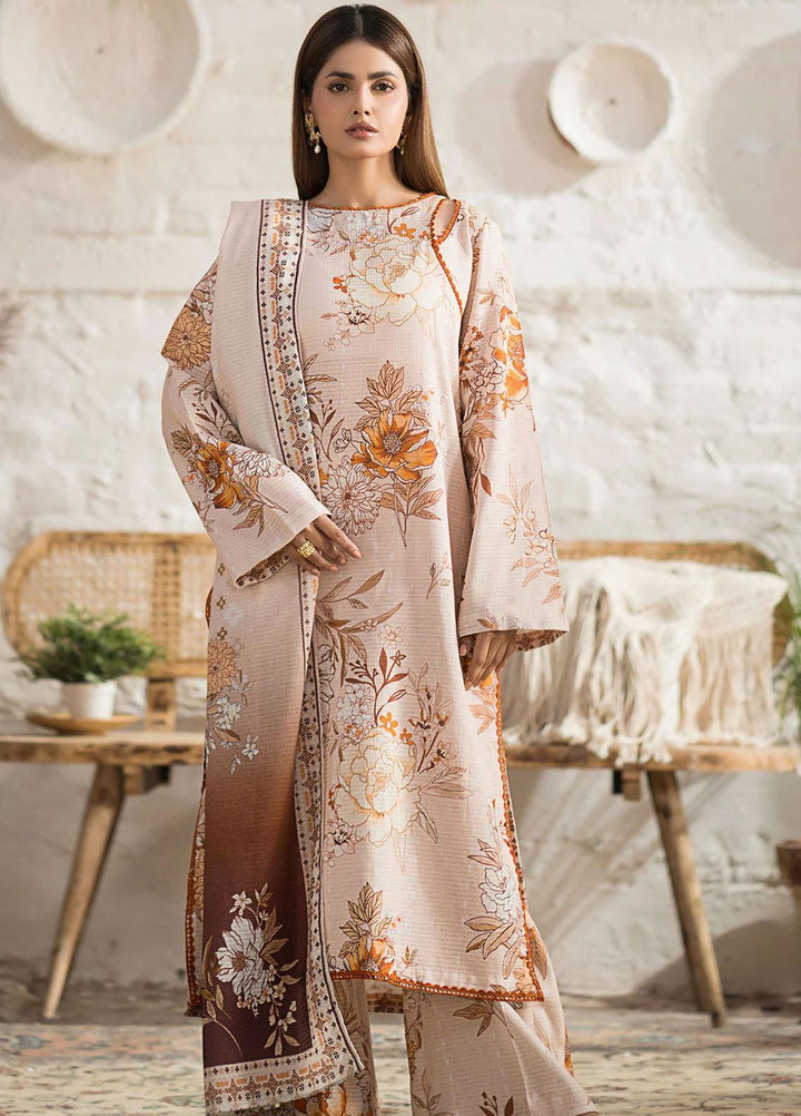 Rang By Motifz Printed Khaddar Suits Unstitched 3 Piece MT23R-V3 4418 Hussne - Winter Collection