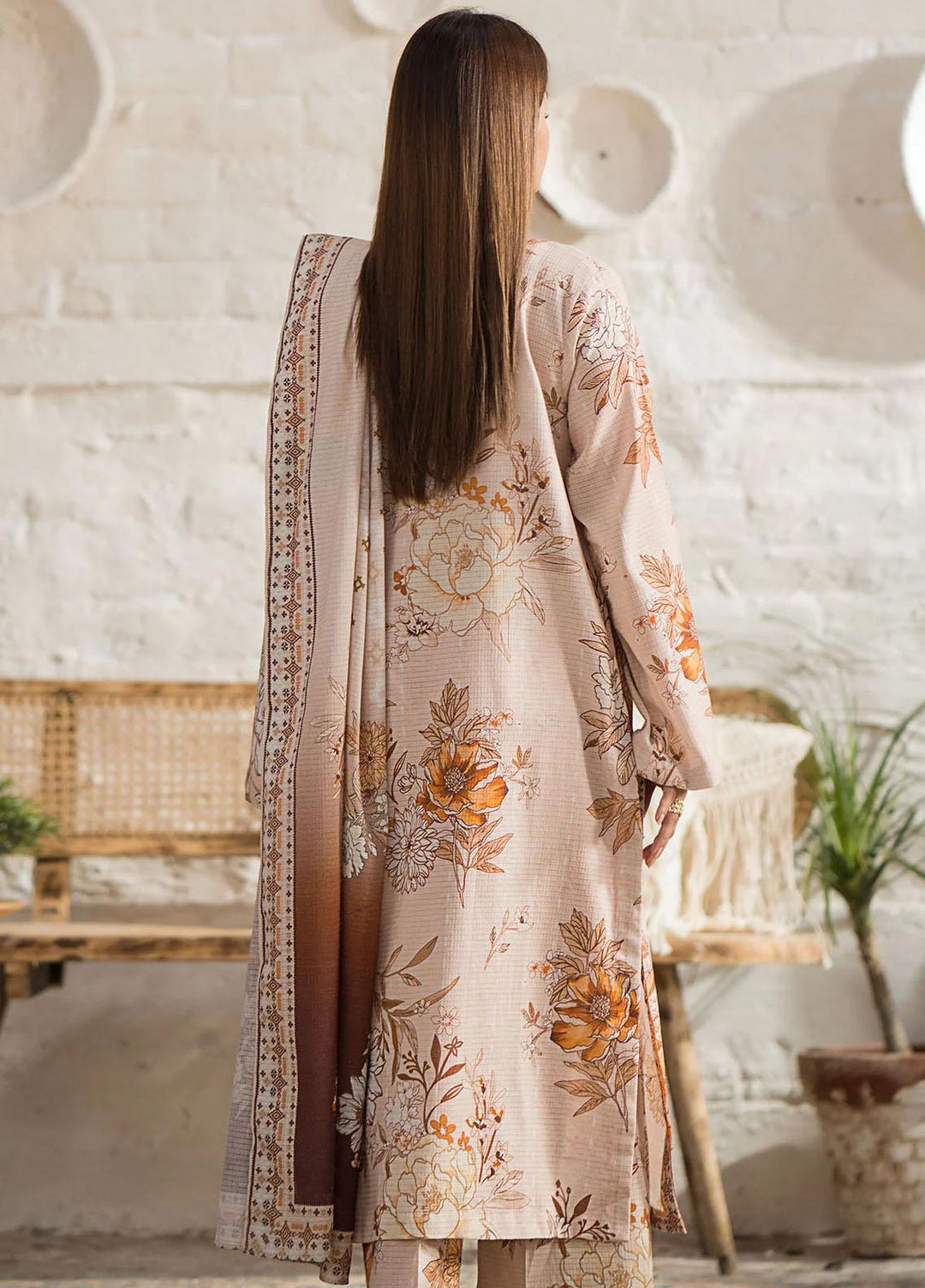 Rang By Motifz Printed Khaddar Suits Unstitched 3 Piece MT23R-V3 4418 Hussne - Winter Collection