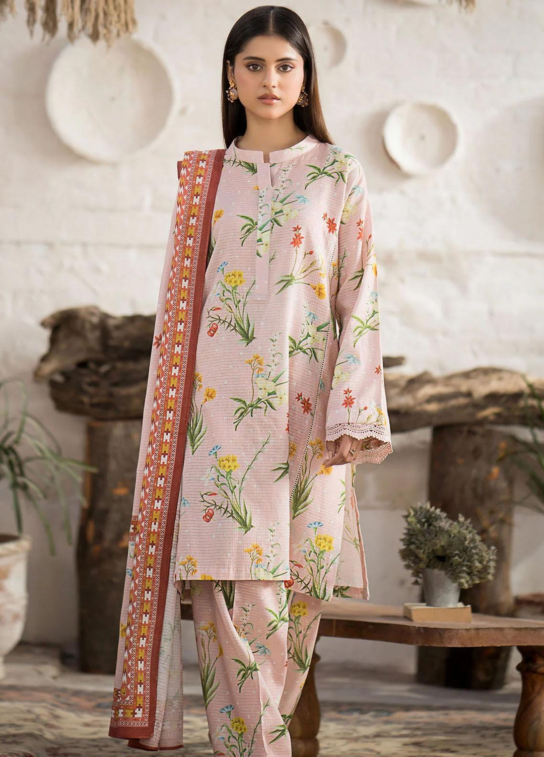 Rang By Motifz Printed Khaddar Suits Unstitched 3 Piece MT23R-V3 4420 Shah - Winter Collection