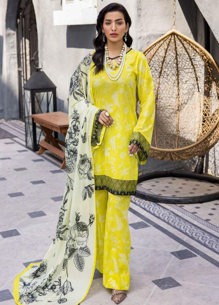 Rang By Motifz Printed Lawn Suits Unstitched 3 Piece MT23R 3704 Rose - Summer Collection
