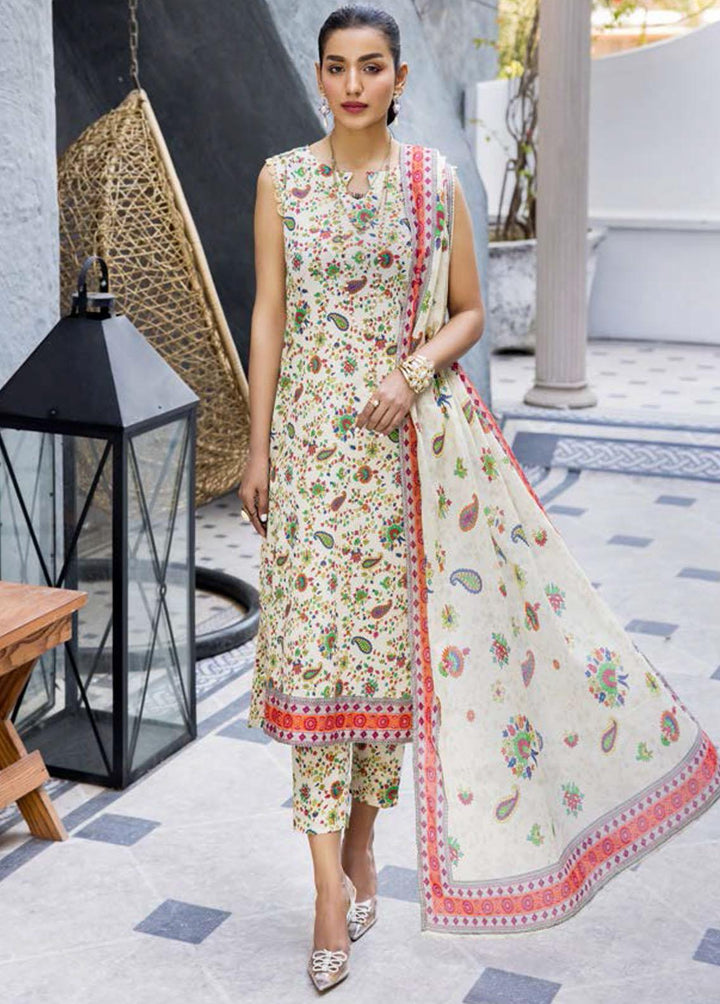 Rang By Motifz Printed Lawn Suits Unstitched 3 Piece MT23R 3707 JASMINE - Summer Collection